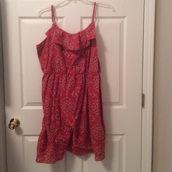 Red paisley sundress