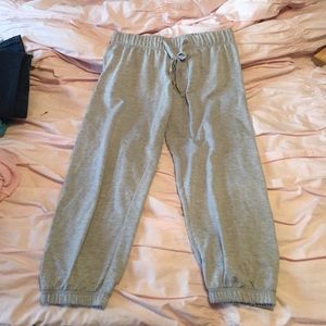 Grey crop sweatpants