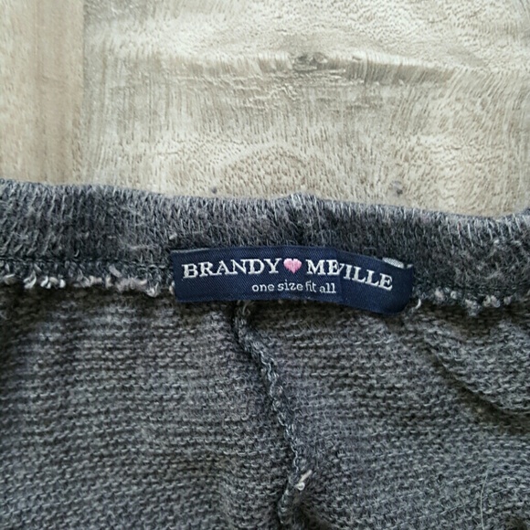 Brandy Melville Grey Sweater Skirt - Picture 2 of 4