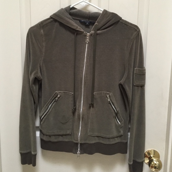 Olive green hooded sweater