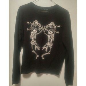 NWOT Dancing skulls sweatshirt