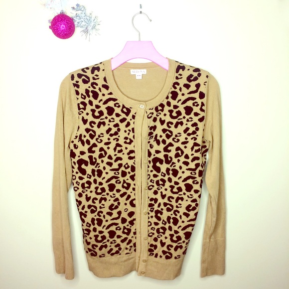 $5 SALE - Leopard Print Cardigan Sweater