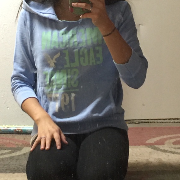 American Eagle three quarter length sleeve Hoodie! - Picture 1 of 3