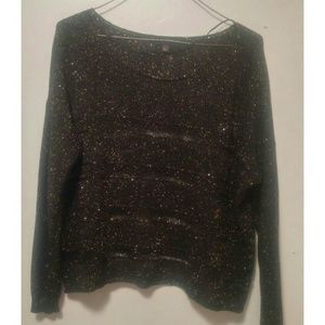 Rock & republic black sparkly sweater
