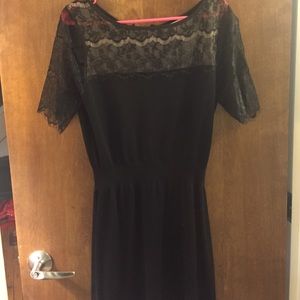 Black sweater dress from the loft