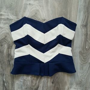 Urban Outfitters Strapless Cropped Bustier Top