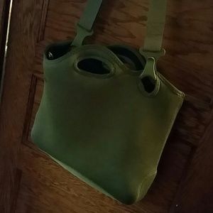 Laptop bag, with detachable sleeve for device.