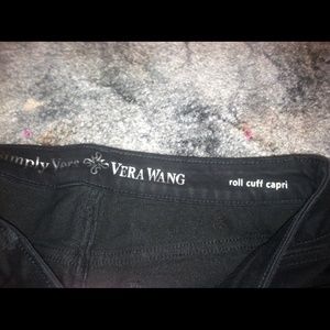 Vera Wang roll cuff capris