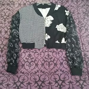 Cropped Bomber Jacket