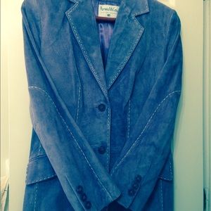 Pamela McCoy Lavender Suede Jacket.     . Size XS