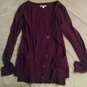 American eagle maroon cardigan