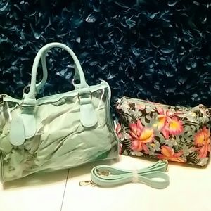 The Summer Jungle Tote-Mint