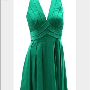 Calvin Klein green holiday dress