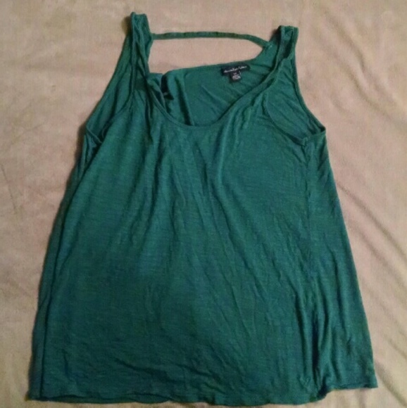 Green American eagle flowy tank top - Picture 1 of 4
