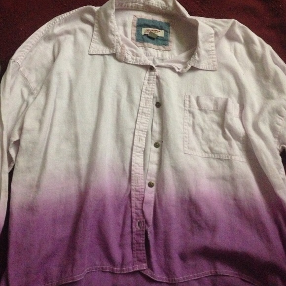 Ombré purple long sleeved shirt