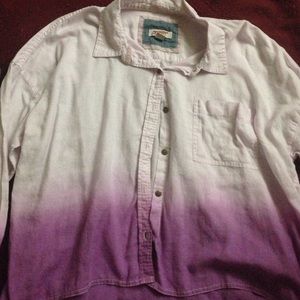 Ombré purple long sleeved shirt