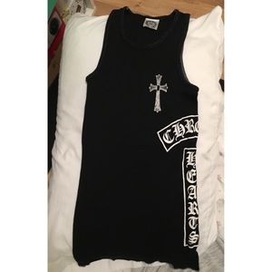 Chrome heart tank top