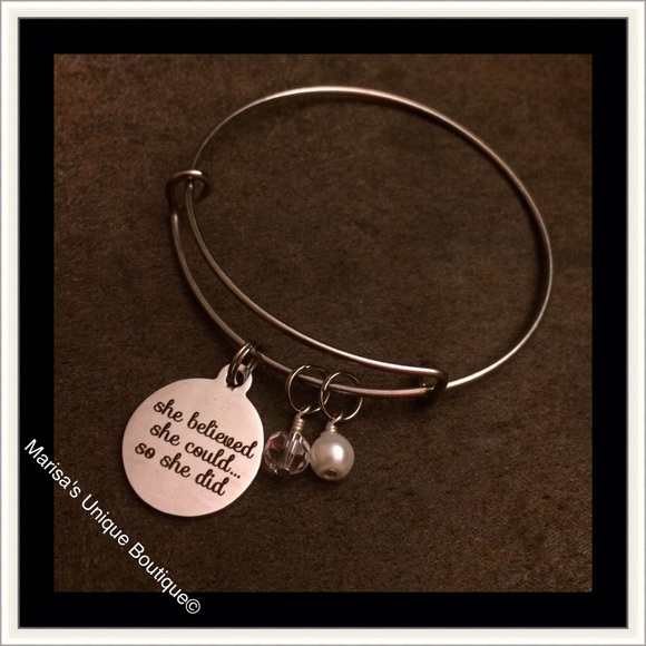 She Believed She Could Bangle