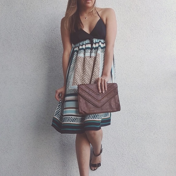 Halter midi dress