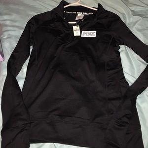 BRAND New with tags black half zip hoodie from VS