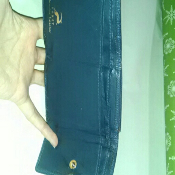 Vintage 1960s Koret snakeskin small blue wallet - Picture 8 of 8