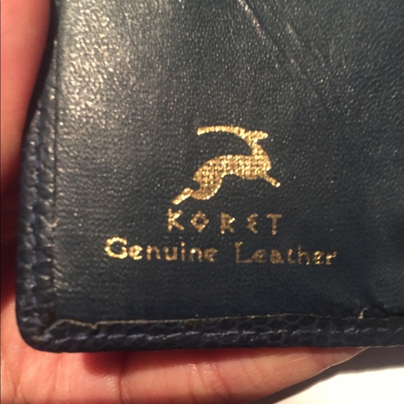 Vintage 1960s Koret snakeskin small blue wallet - Picture 4 of 8