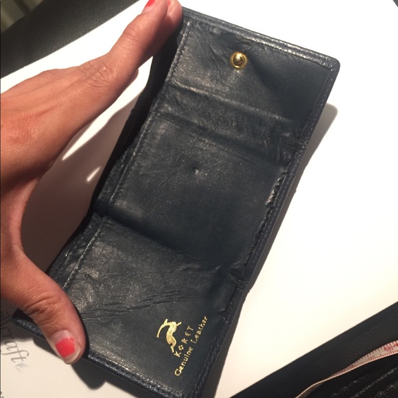 Vintage 1960s Koret snakeskin small blue wallet - Picture 5 of 8