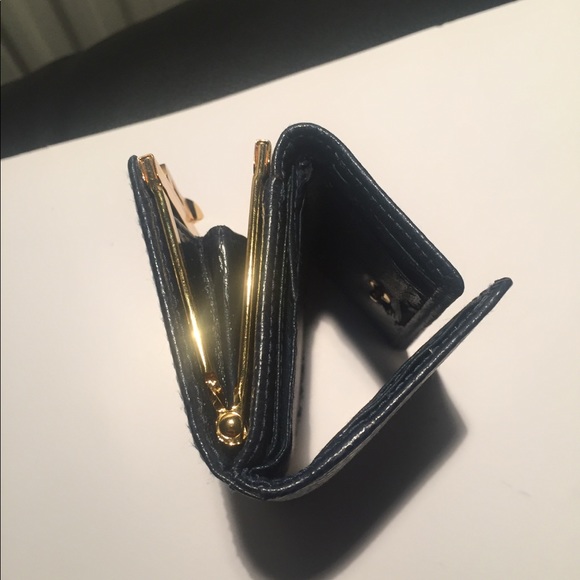 Vintage 1960s Koret snakeskin small blue wallet - Picture 3 of 8