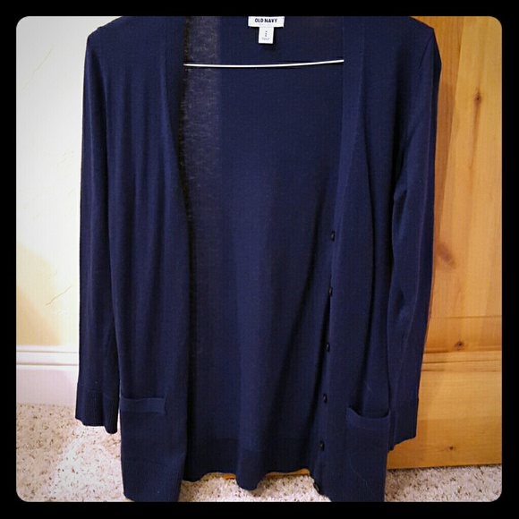A long casual cardigan