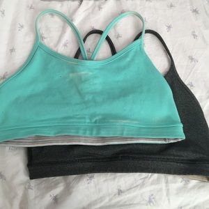 two lululemon flow-y bras