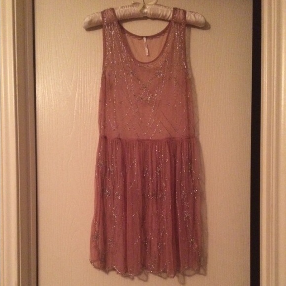 Free People RARE embellished slip dress! XS - Picture 2 of 4