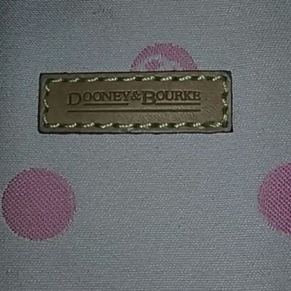 Pink polka dot Dooney & Bourke Tote