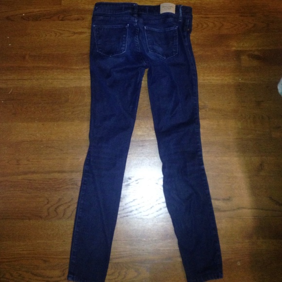 Abercrombie low waisted dark wash jeggings - Picture 1 of 3