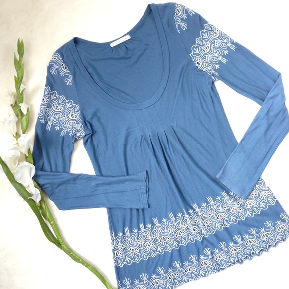 Anthropologie Tops - ❌SOLD❌ TESTAMENT Anthro Embroidered Top Tunic