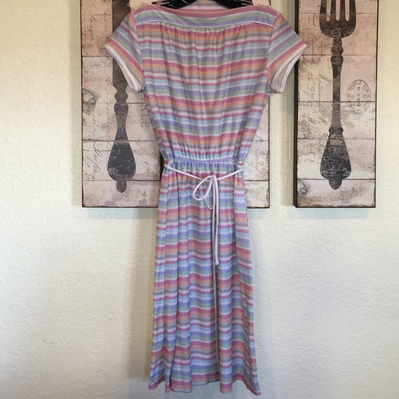 Vintage cotton rainbow day dress