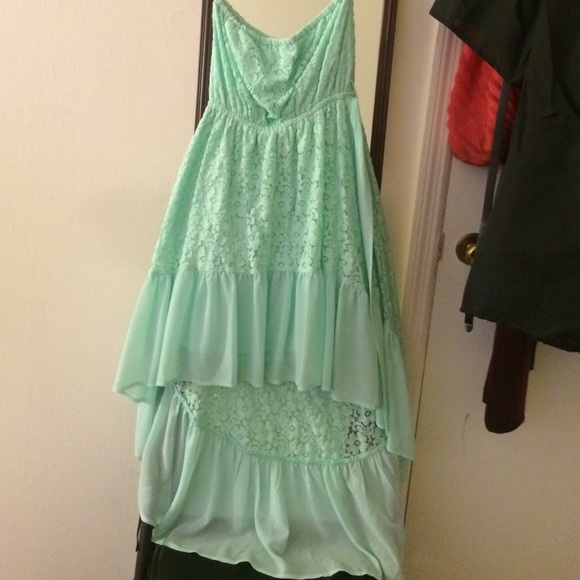 Strapless lace summer dress