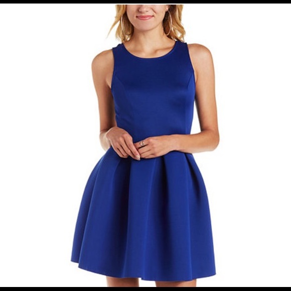 Dresses & Skirts - Backless Scuba Skater Dress