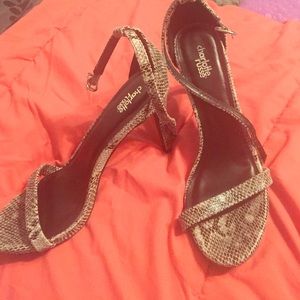 Snake skin heels