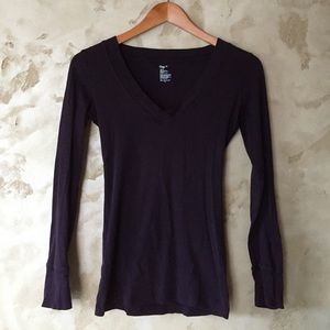Purple gap v neck
