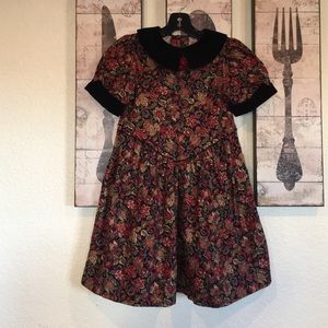 Vintage paisley fit and flare dress