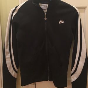 NIKE Black and White Track Jacket