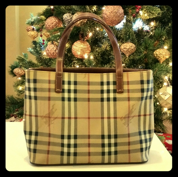 *SOLD* Burberry Haymarket Small Tote