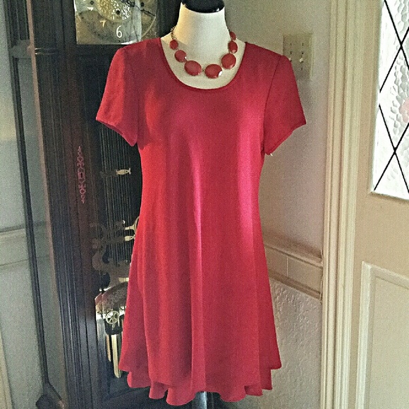 Liz Claiborne Dresses & Skirts - VINTAGE 1990s Flowing Red LC Dress NWOT