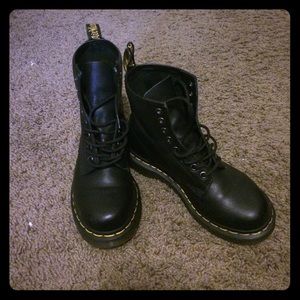 Black Doc Marten boots women's US size 6