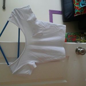 White crop top