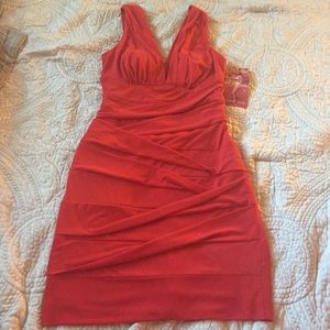 Orange/red dress NWT