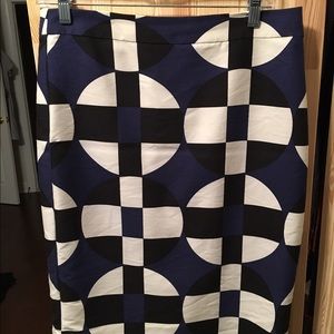 Geometric print skirt J.Crew