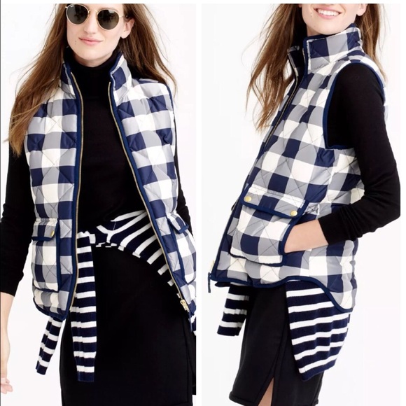 Jackets & Blazers - J. Crew Buffalo Plaid Puffer Vest