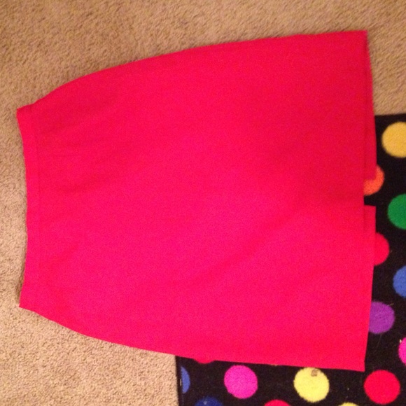FormFitting Red Pencil Skirt