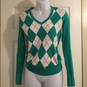 ❌❌SOLD ON VINTED❌❌Green argyle sweater